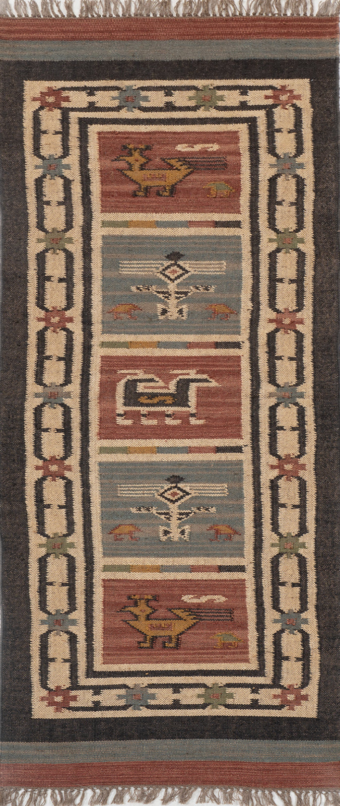 The Mythic Panels Runner in wool