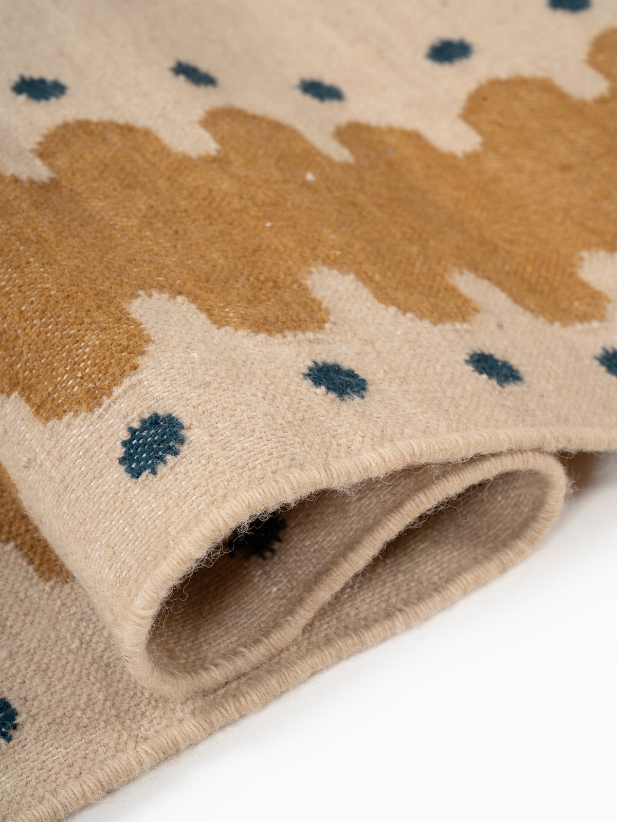 The Pebble Trail Runner - wool runner laid in a hallway view
