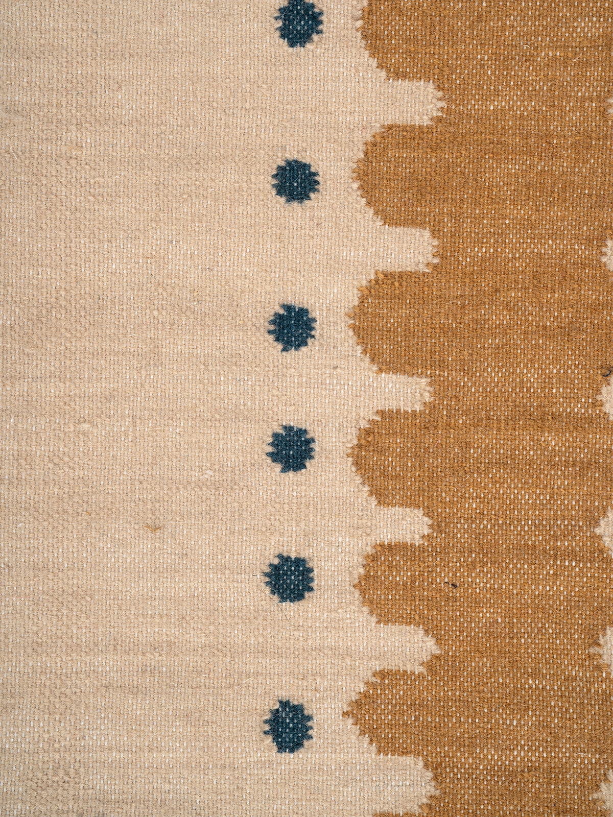 The Pebble Trail Runner - wool runner laid in a hallway view