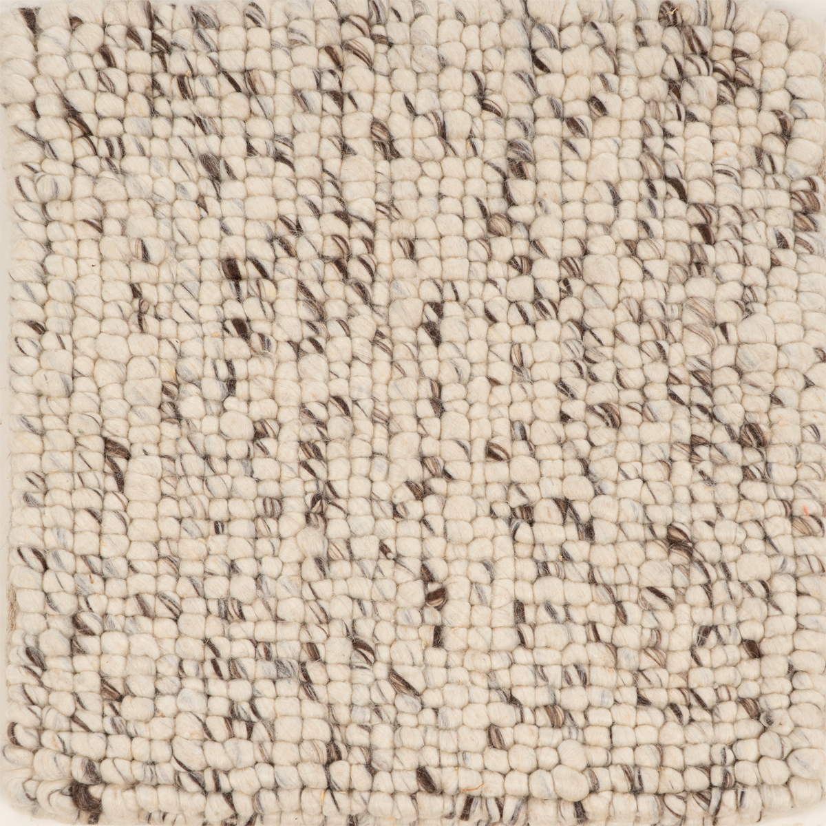 The Pebble Weave recycled pet rug in neutral tones