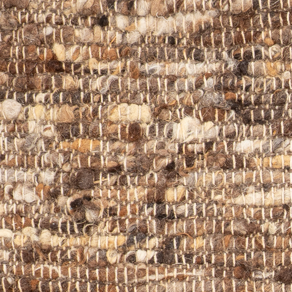 The Rustic Mocha close-up showing the wool weave and surface texture