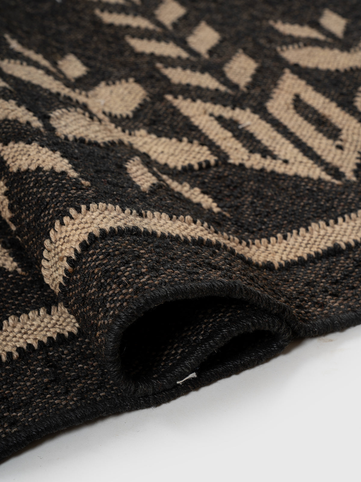 The Sky Strata Rug - additional product view showing the wool rug