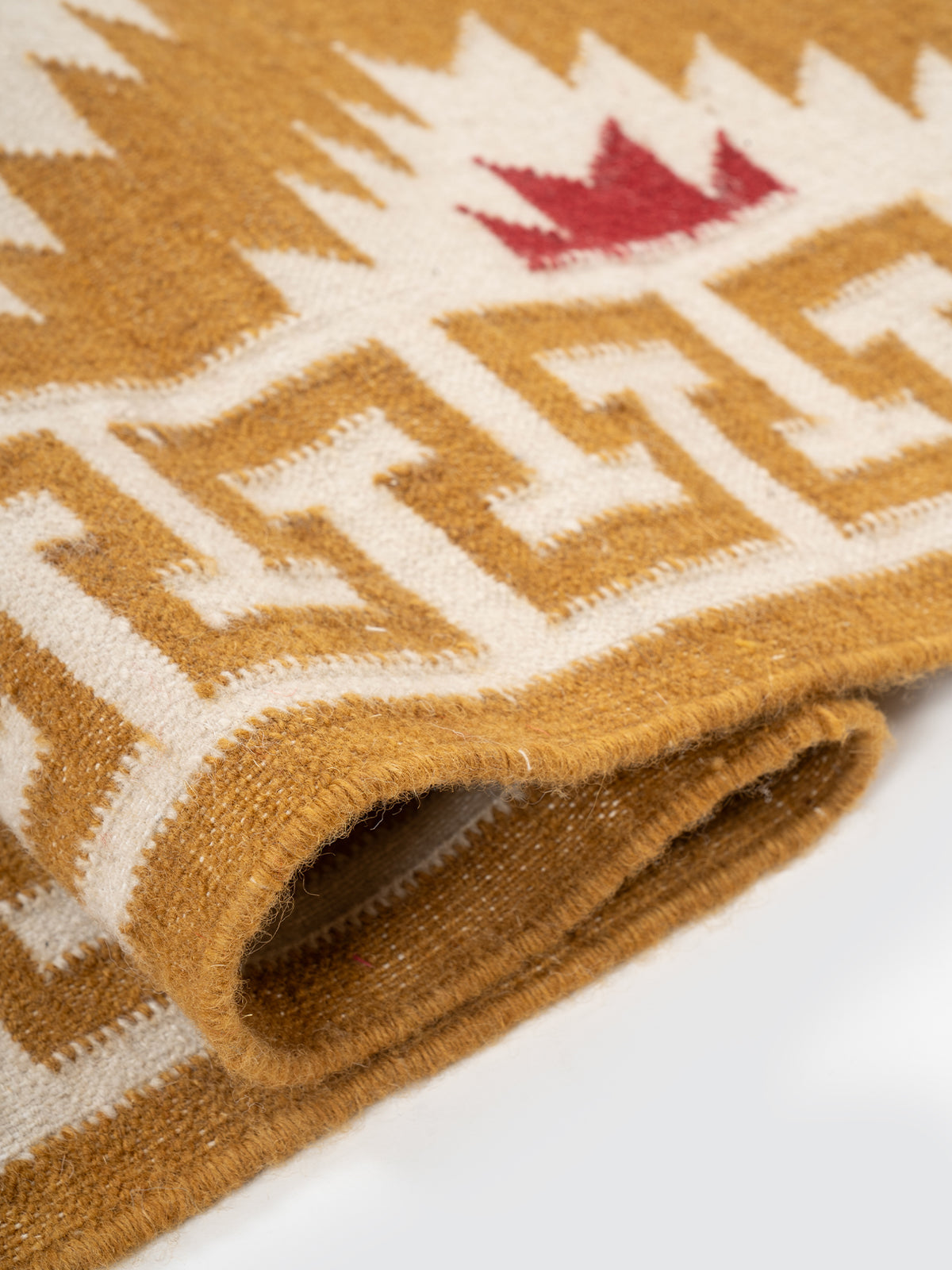 The Sultan's Path Runner - cotton runner laid in a hallway view