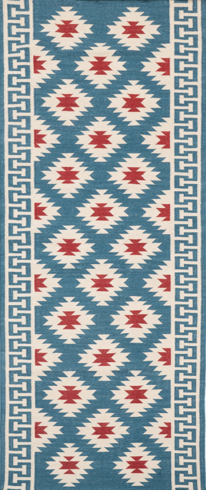 The Sultan's Path Runner-Blue in cotton
