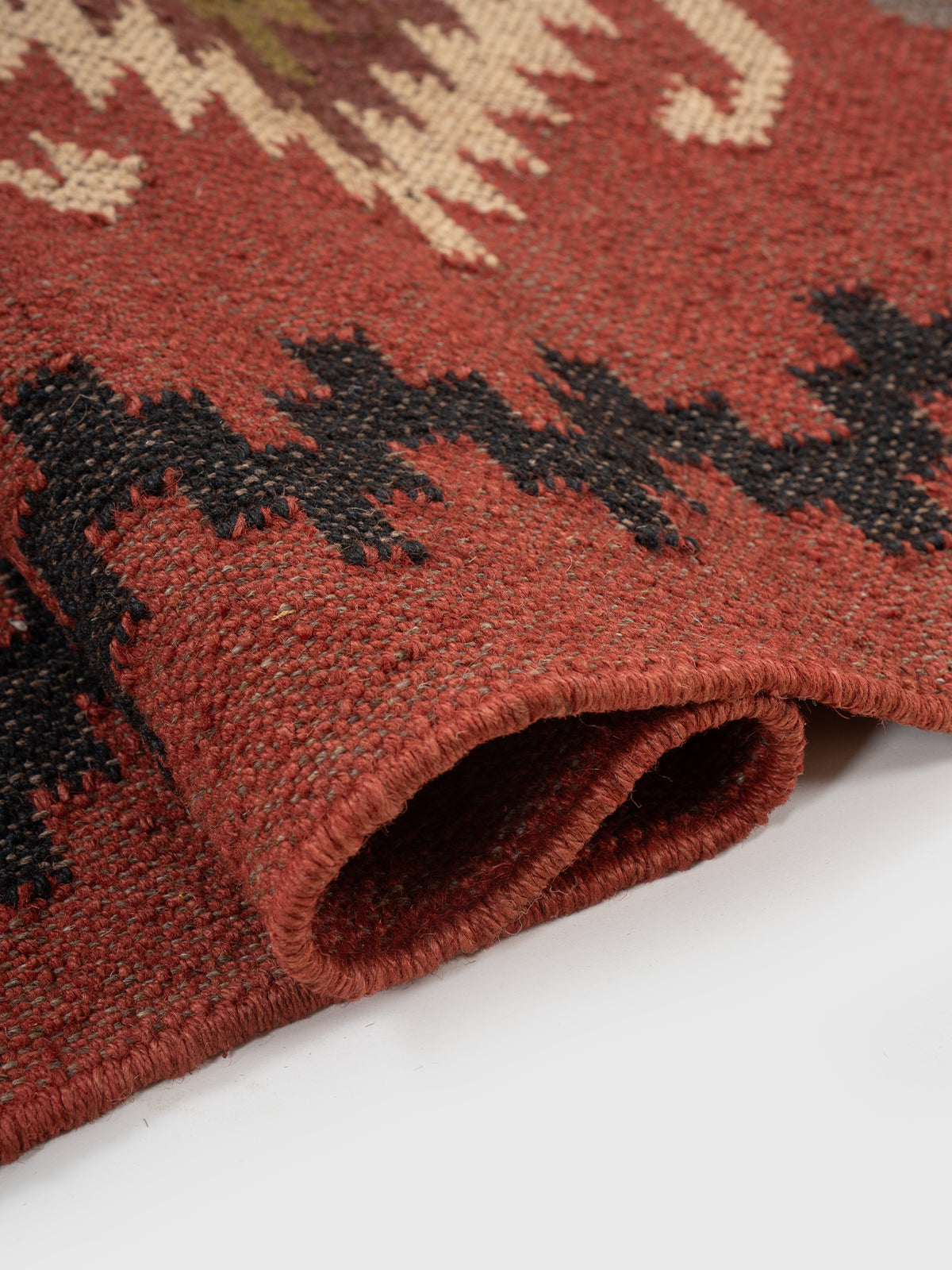 The Terra Spirit Runner - wool runner laid in a hallway view