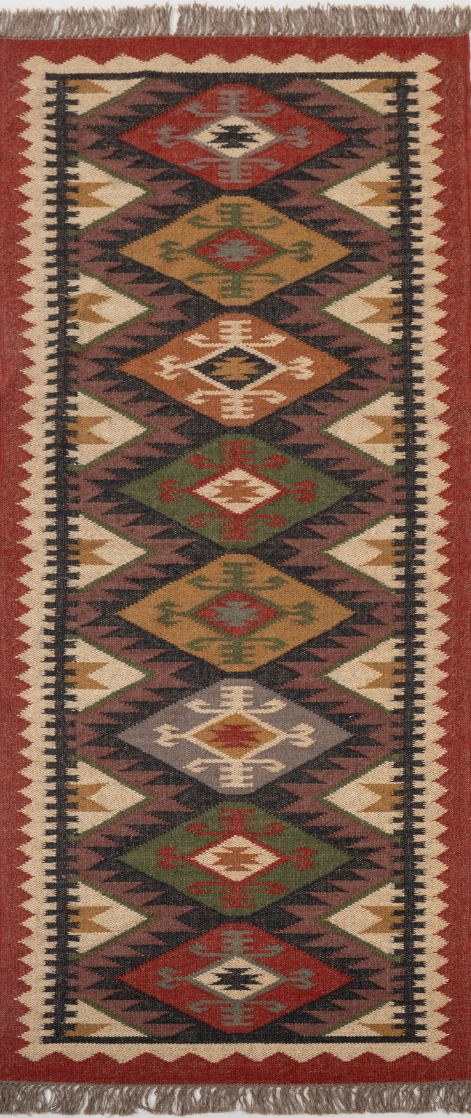 The Tribal Gem Runner in wool