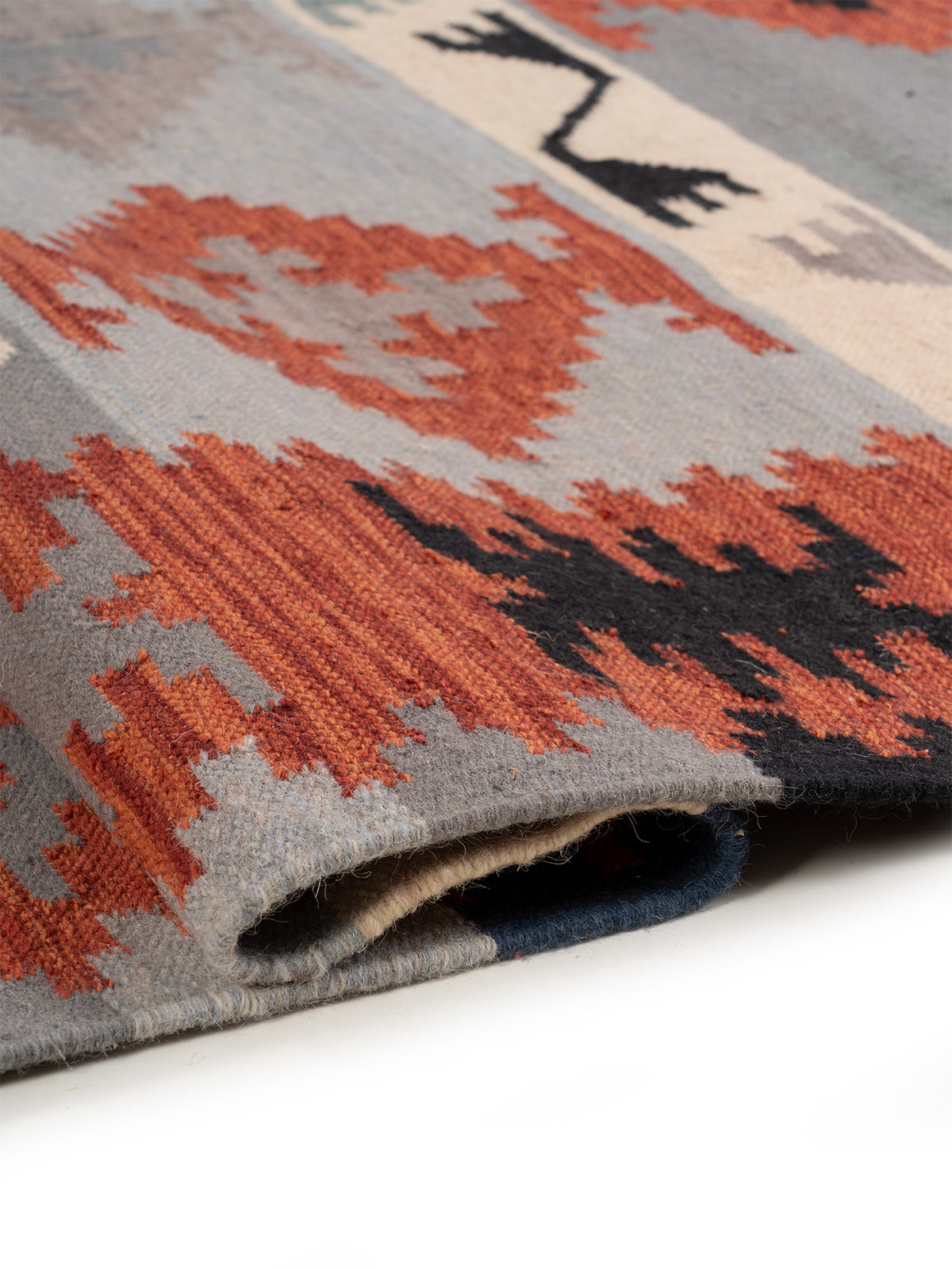 The Warm Stone Rug - additional product view showing the wool rug