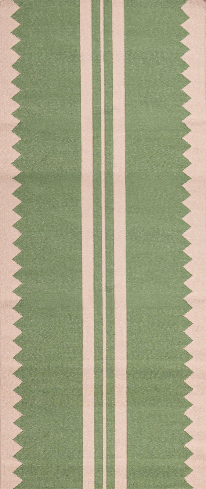 The Zigzag Trail Runner- Basil in cotton
