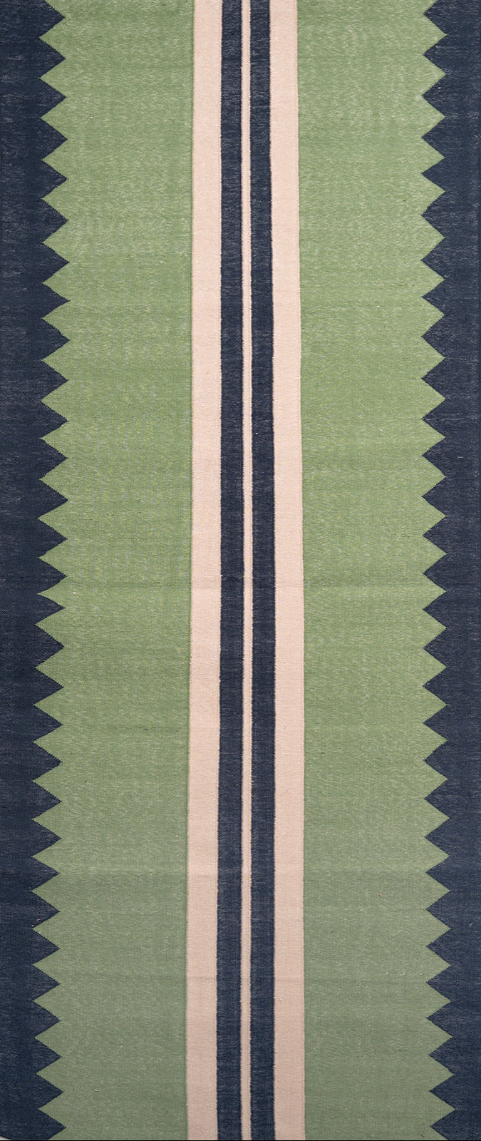 The Zigzag Trail Runner- Muted moss in cotton