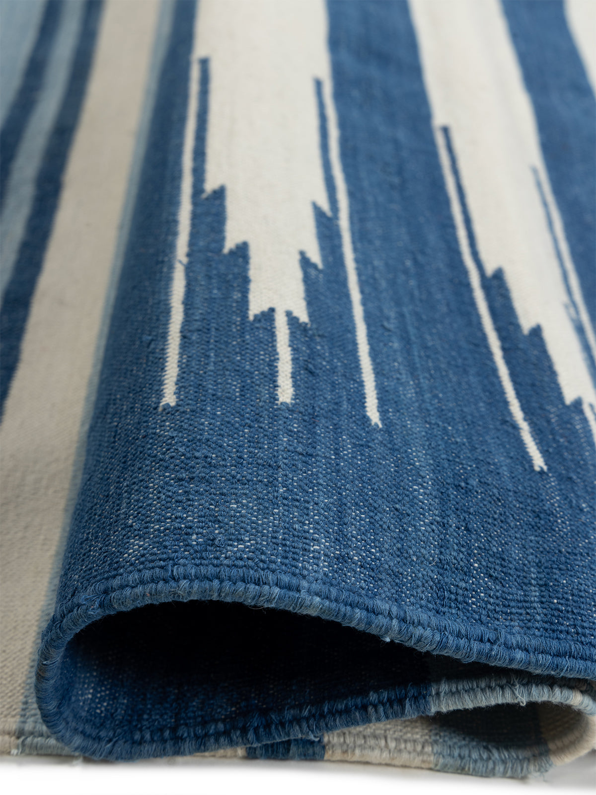 Tidal Flow - additional product view showing the cotton rug