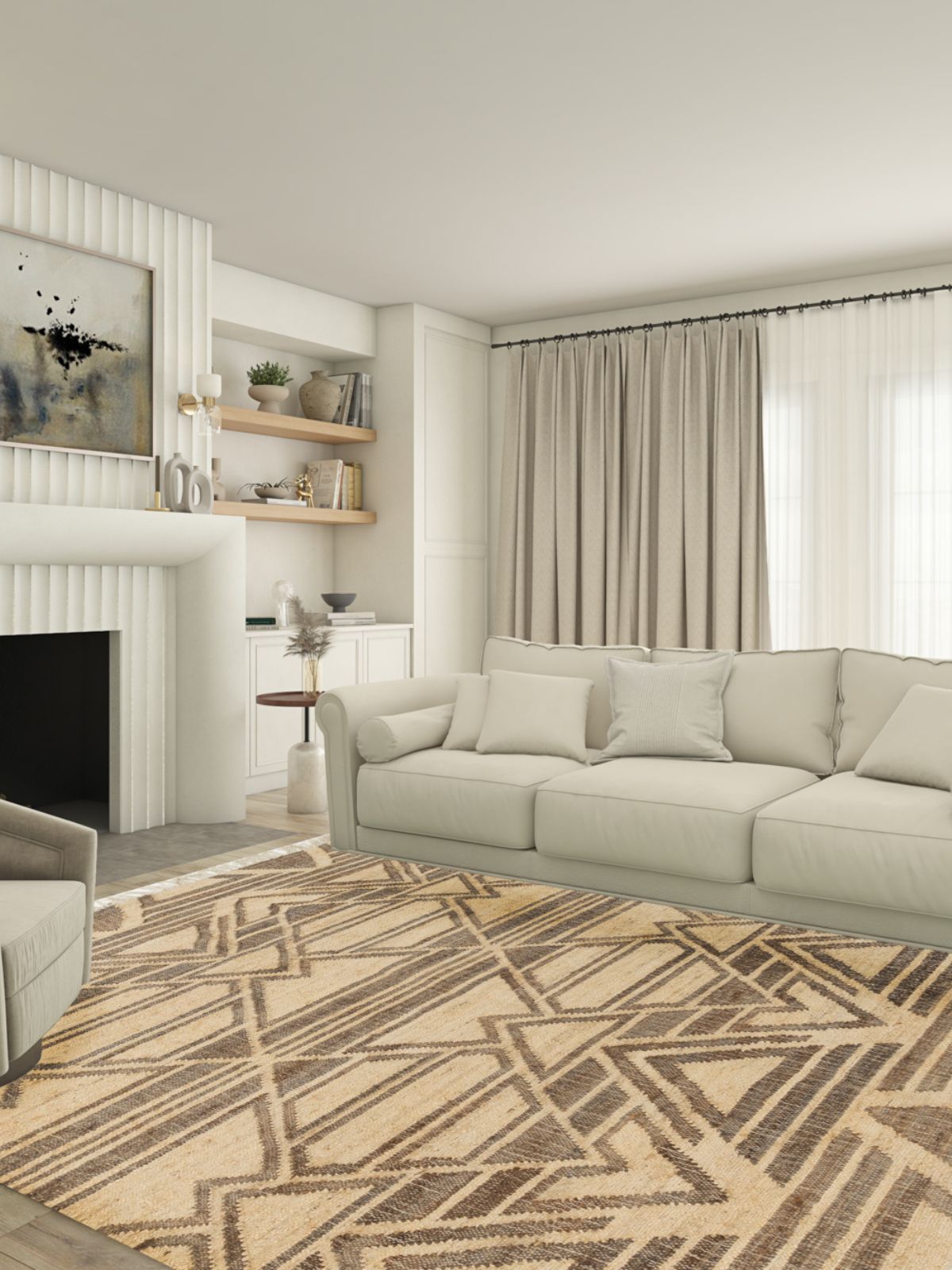 Tribal Essence cotton Jute Rug - additional product view showing the cotton-jute rug