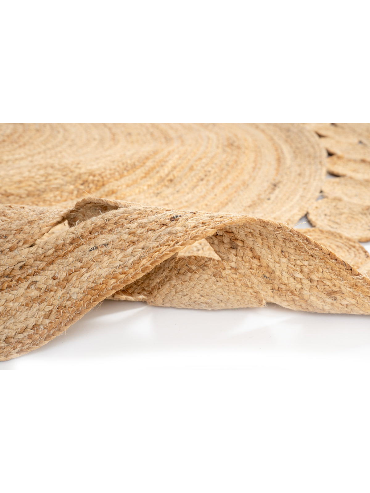Tunis round jute rug - additional product view showing the jute rug