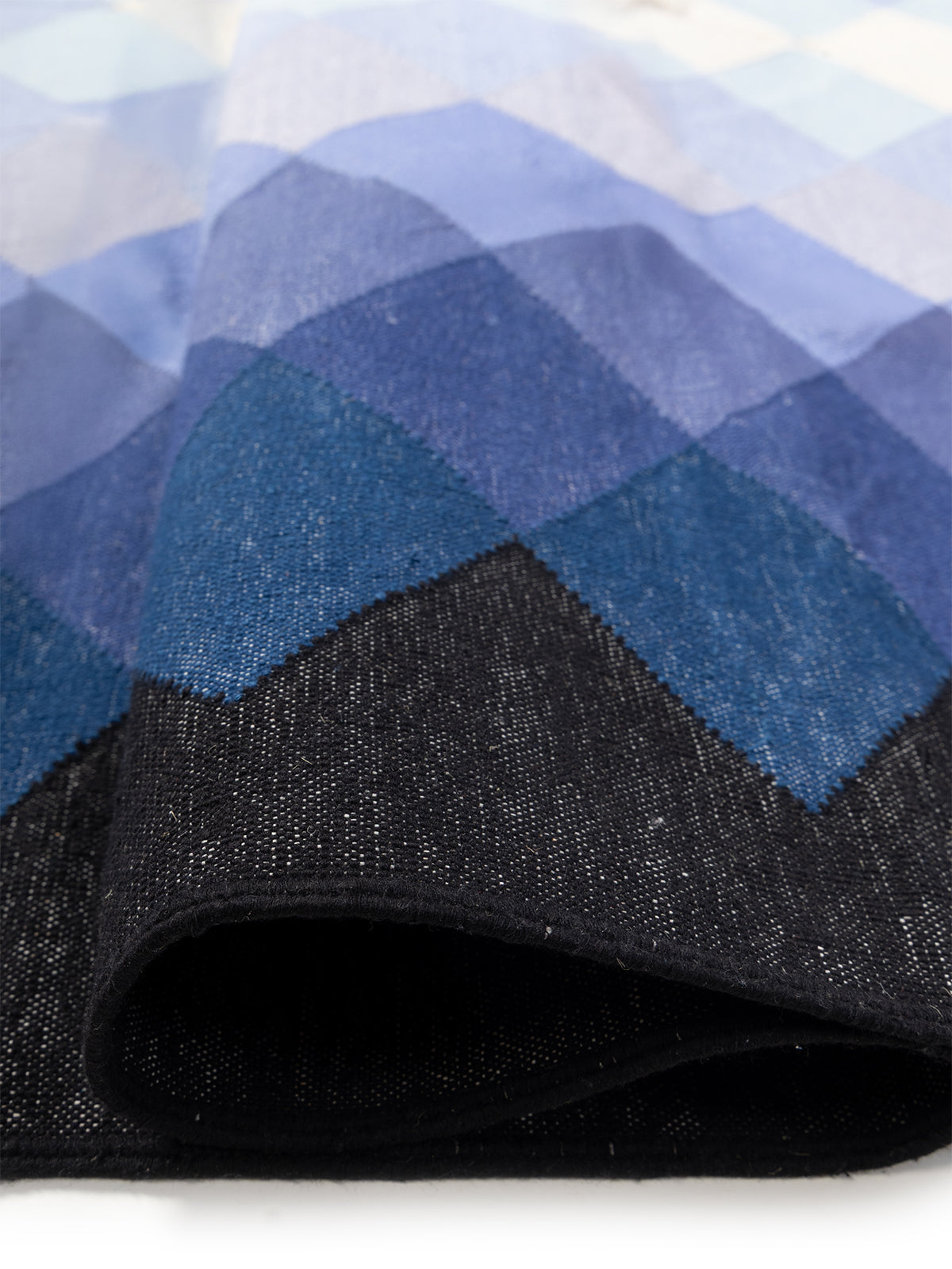 Twilight Cascade Rug - additional product view showing the cotton rug