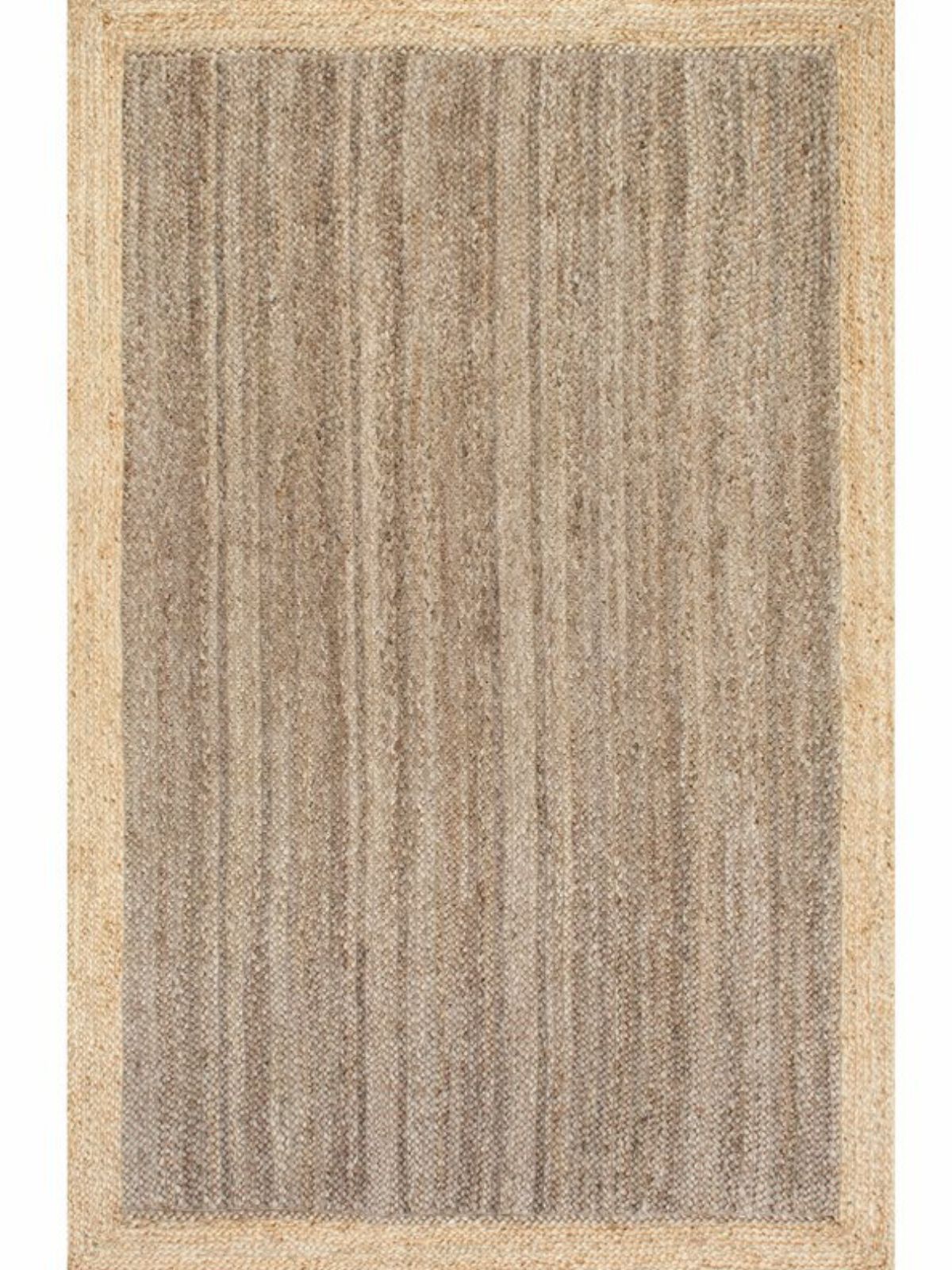 Juba jute bordered area rug