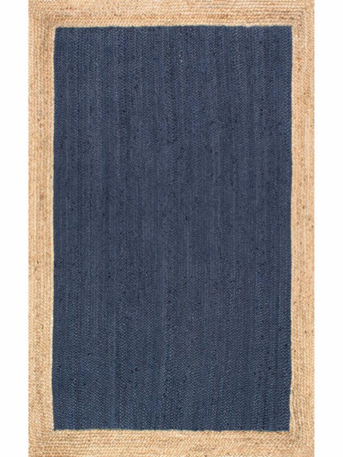 Juba jute bordered area rug