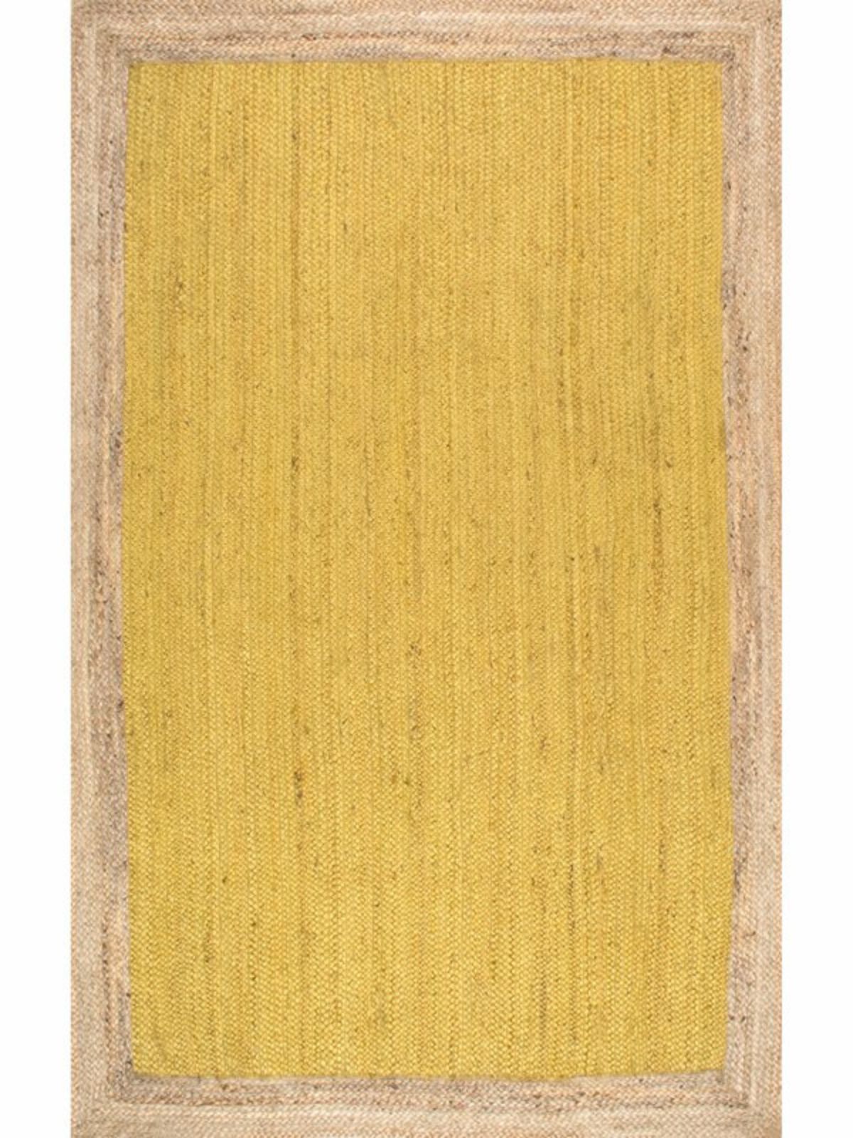 Juba jute bordered area rug