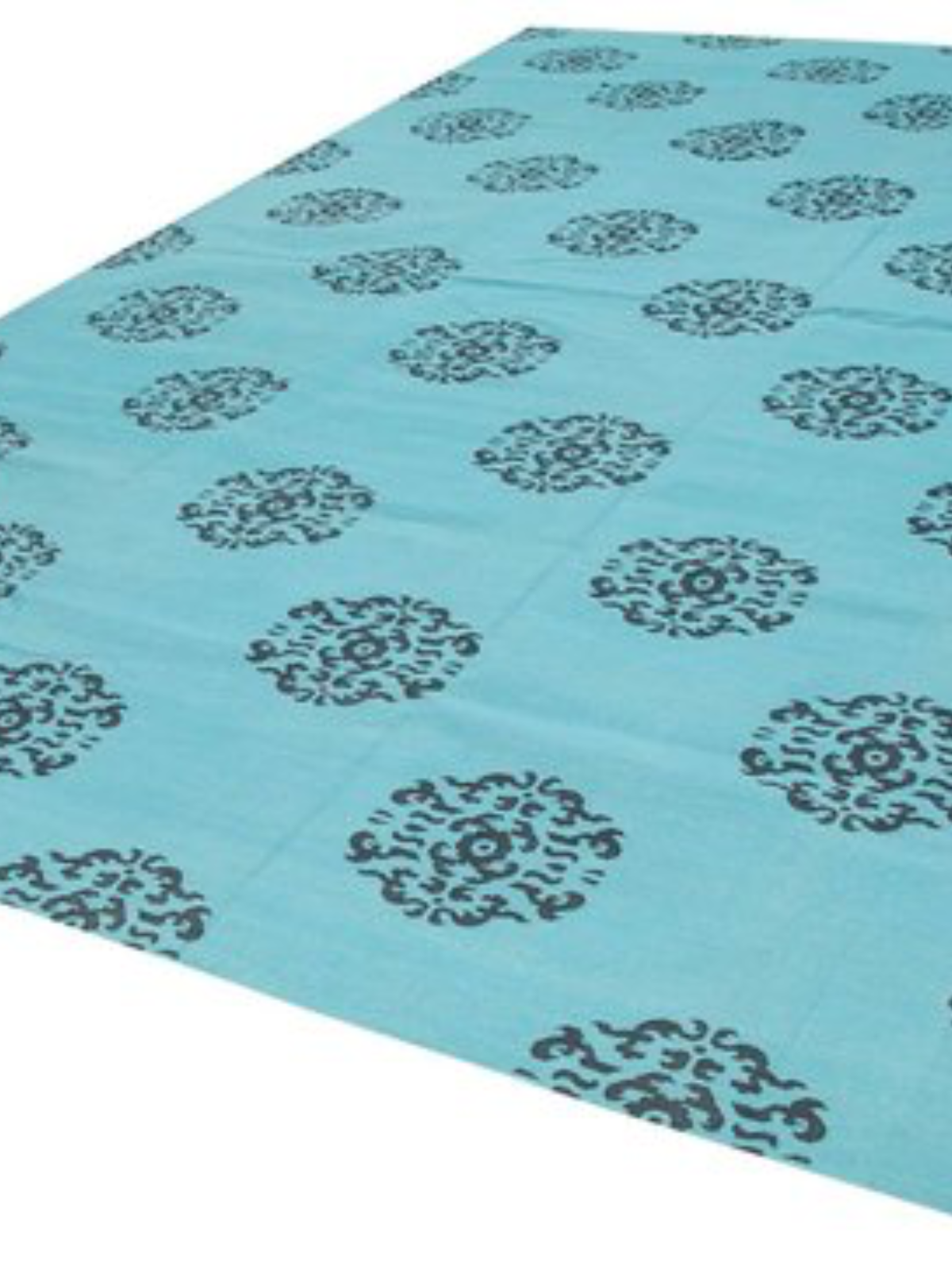 Blue Medallion Cotton Rug