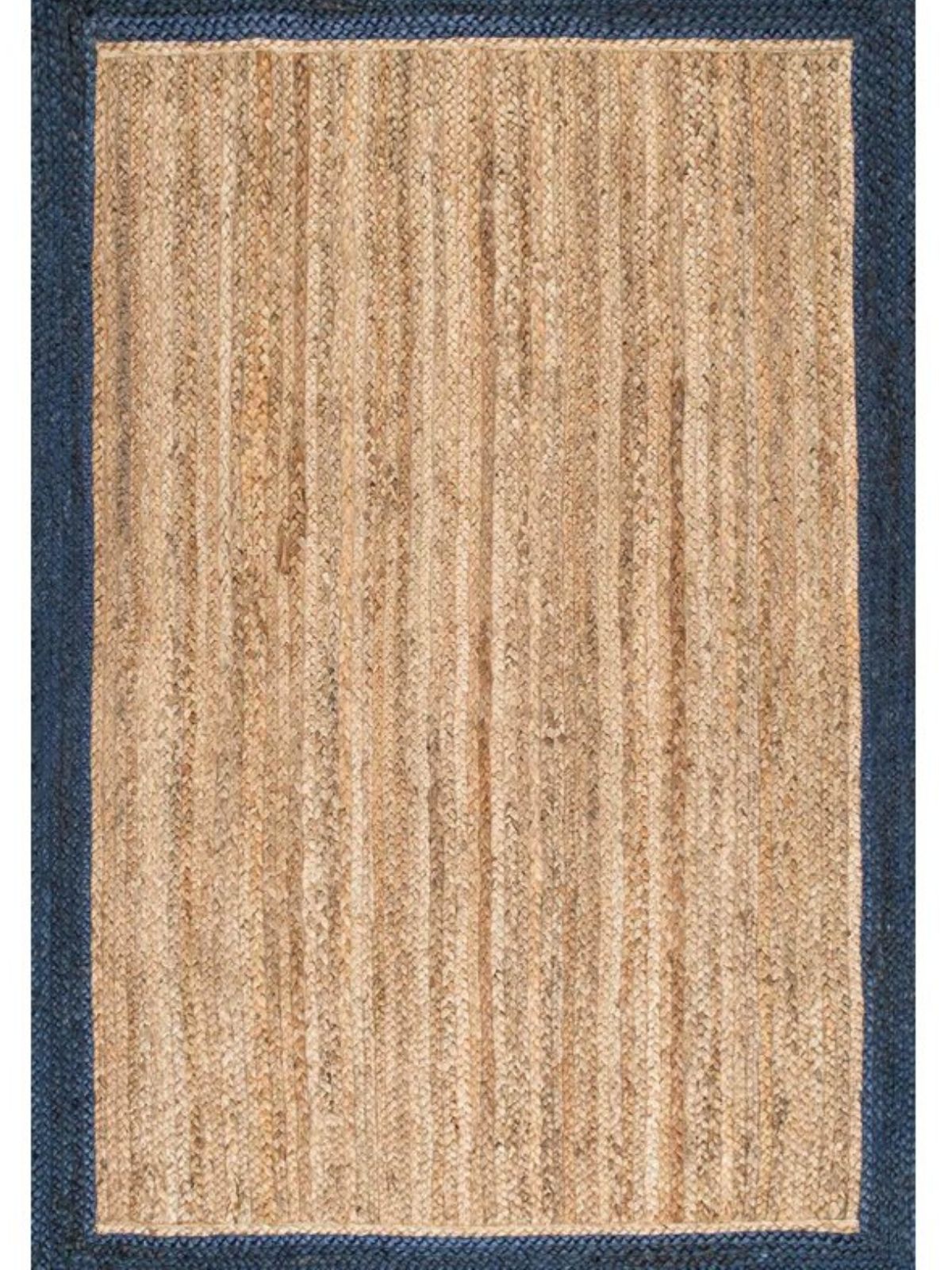 Juba jute bordered area rug