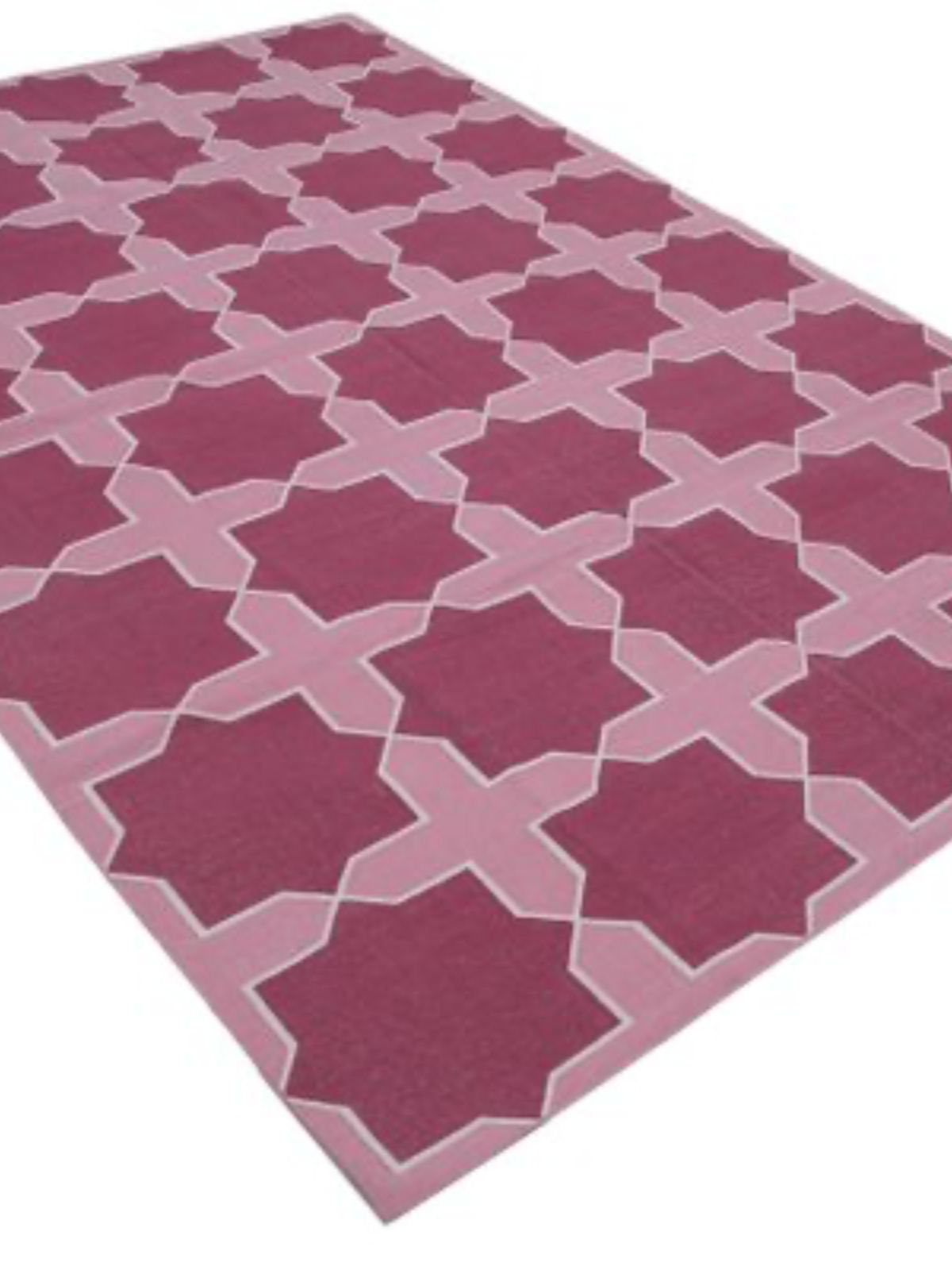 Berry Mosaic Flatweave Rug