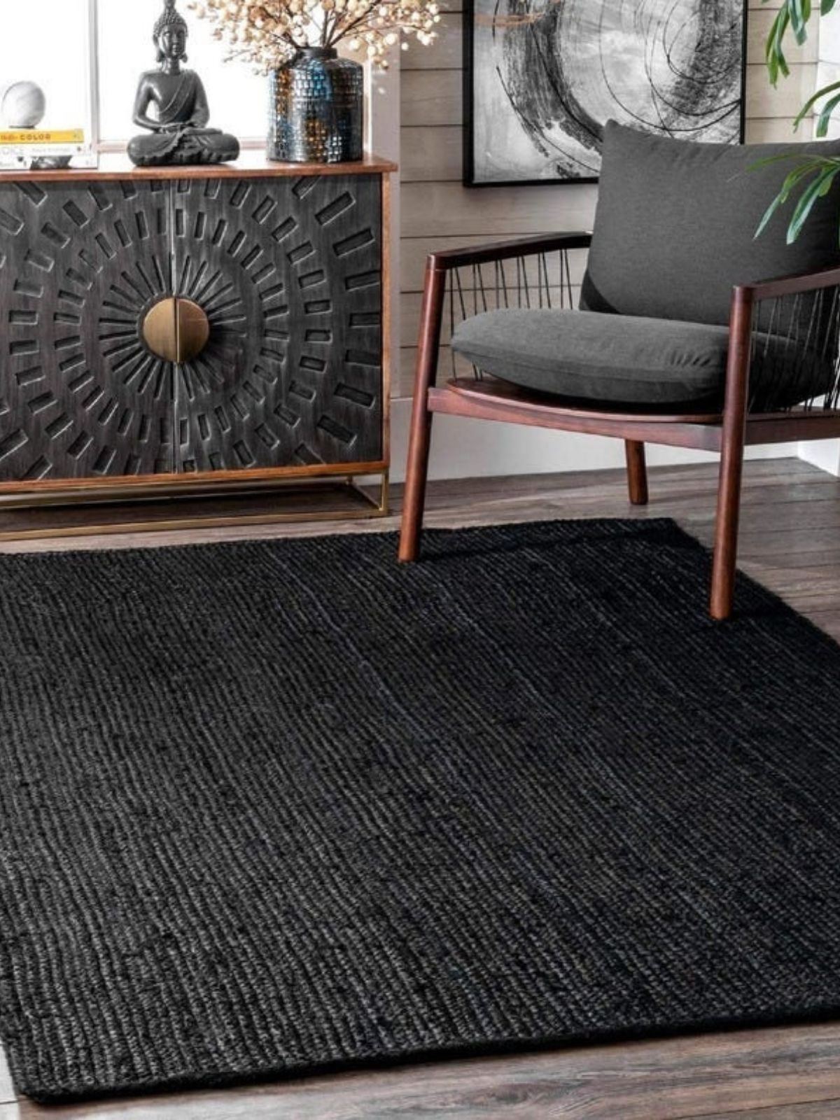 Thaba braided area rug