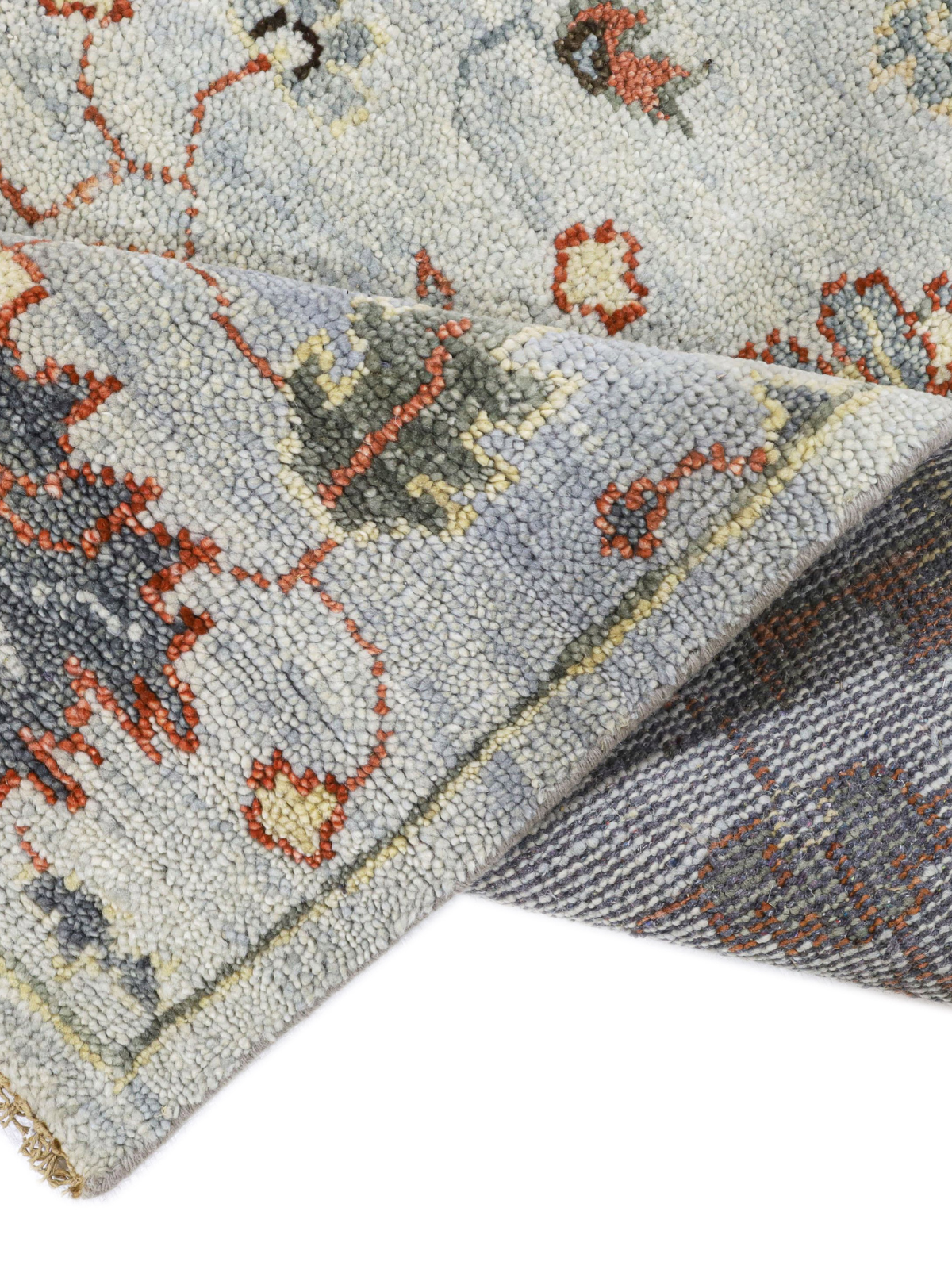 The Royal Floral – Ice Blue & Rust