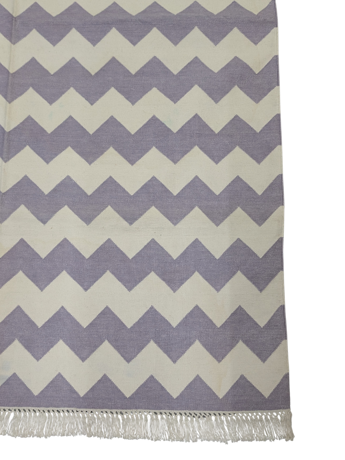 Amethyst Zigzag Cotton Rug