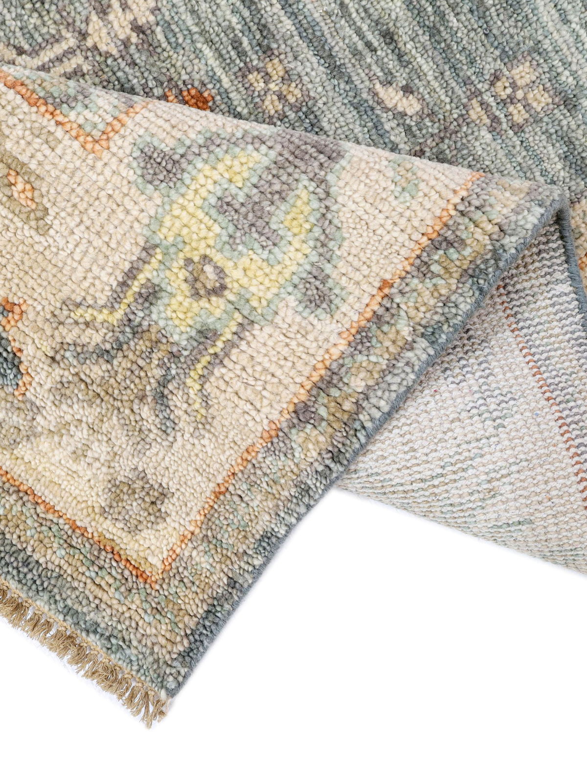 Persian Garden Wool Rug - Steel Blue