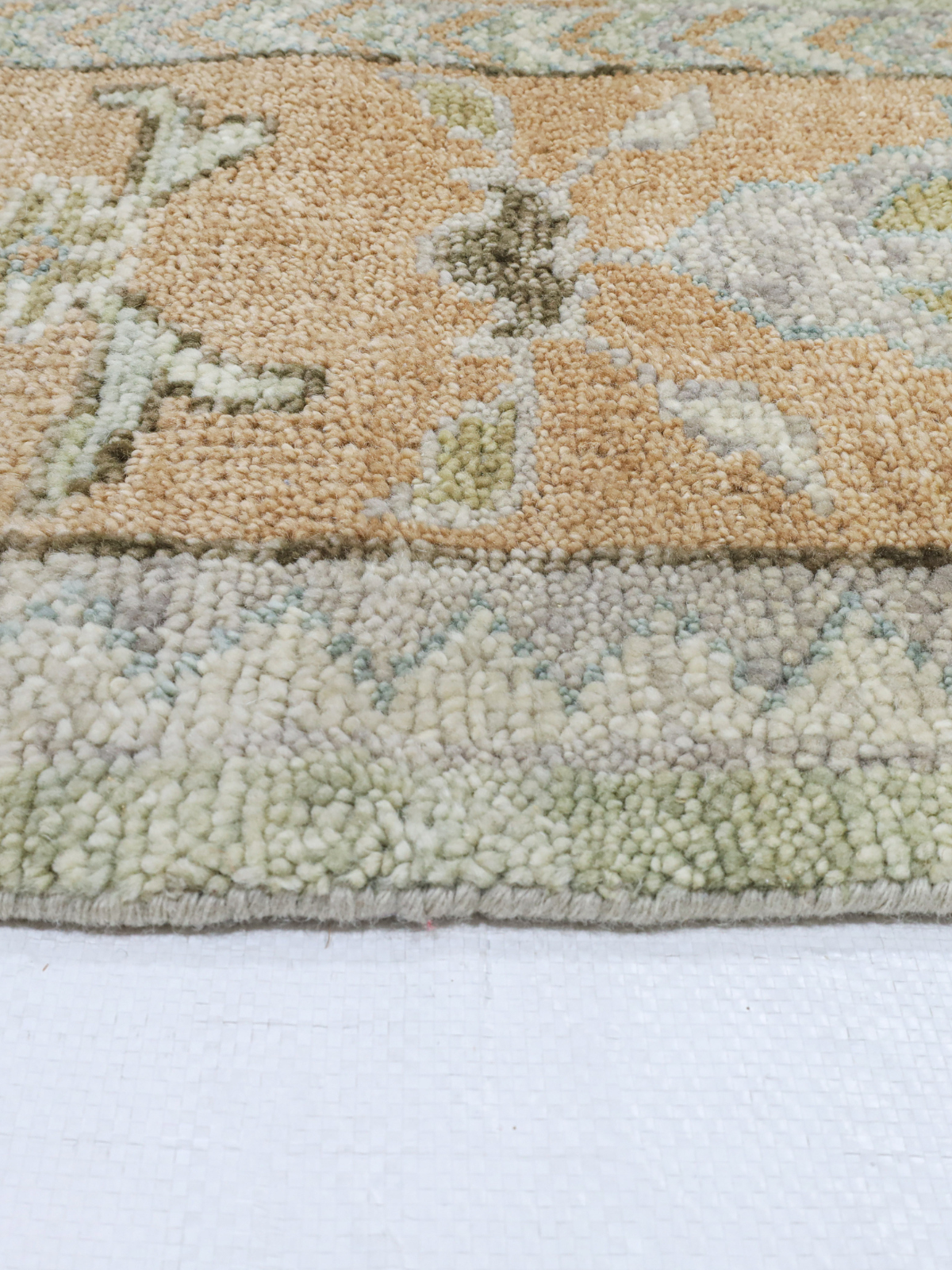 Persian Garden Wool Rug - Sage & Terracotta