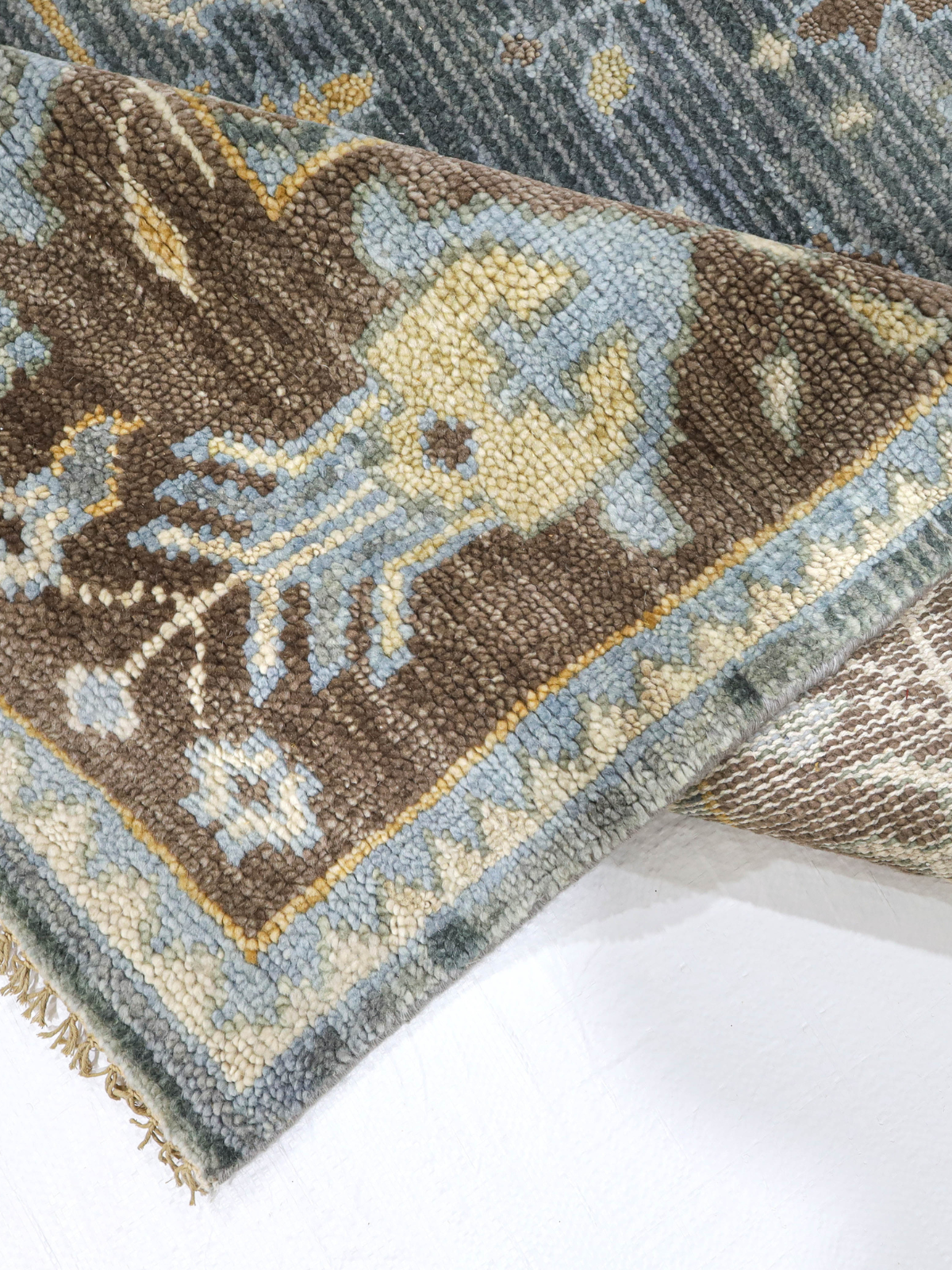 Persian Garden Wool Rug - Midnight Charcoal