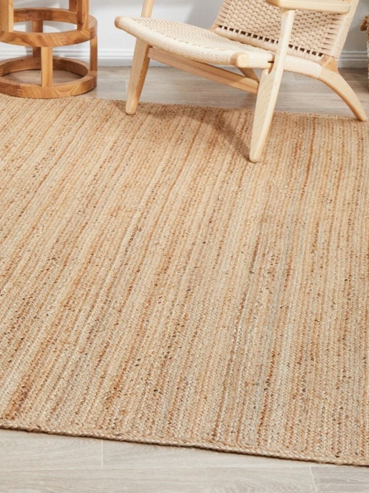 Lusaka natural jute braided area rug