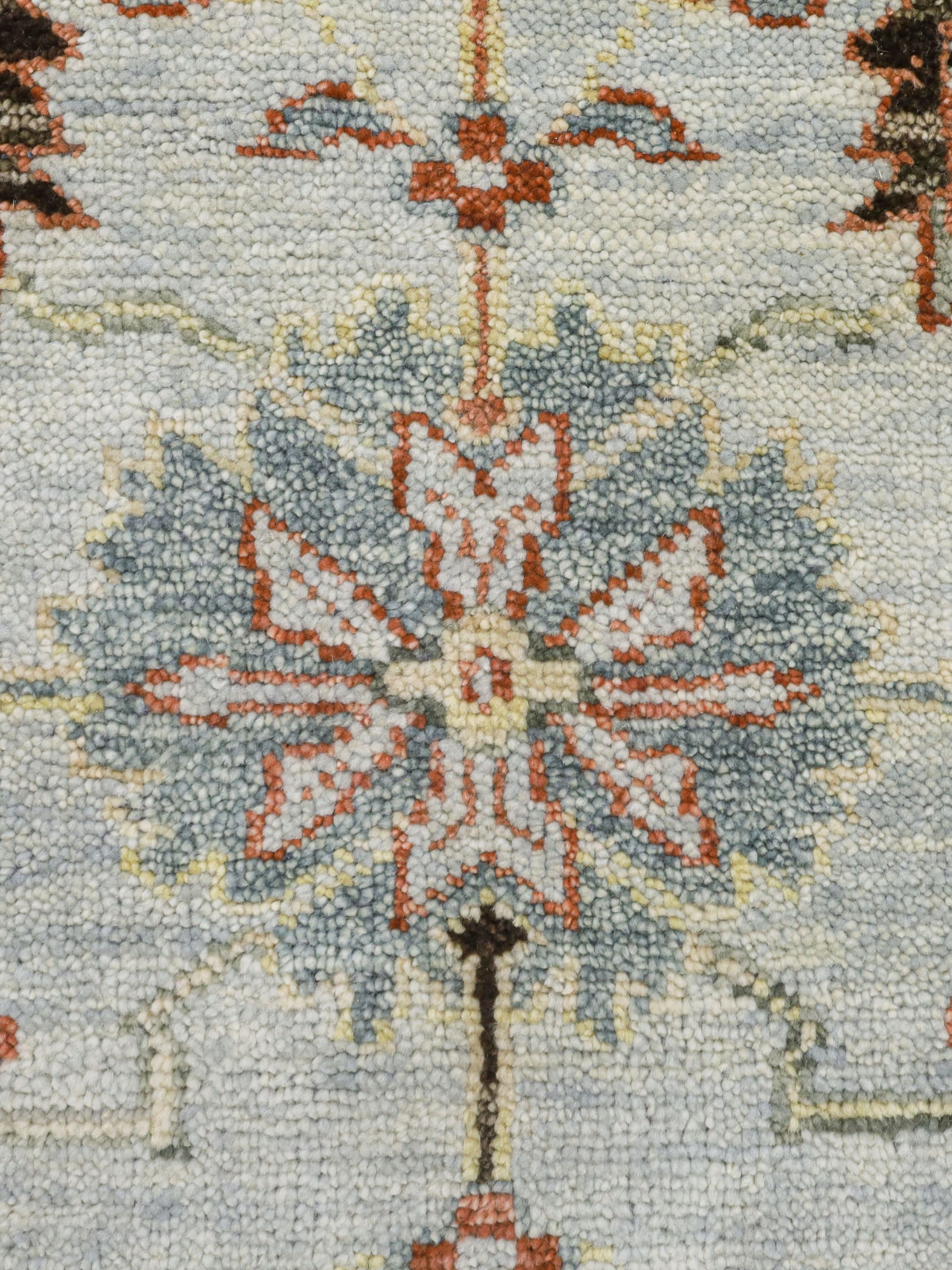 The Royal Floral – Ice Blue & Rust