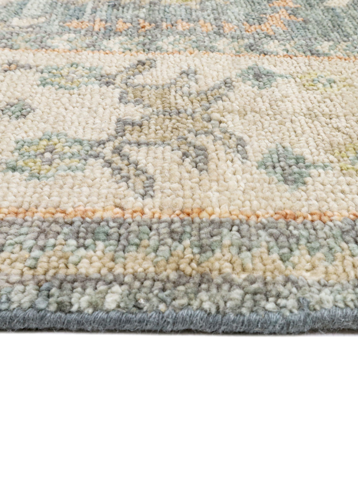 Persian Garden Wool Rug - Steel Blue