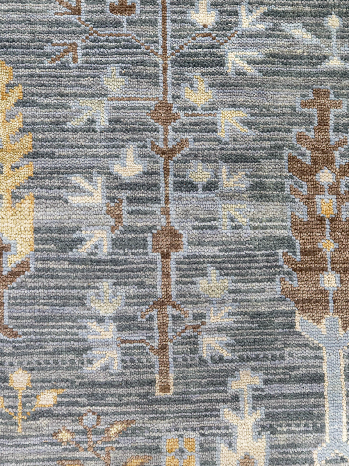Persian Garden Wool Rug - Midnight Charcoal