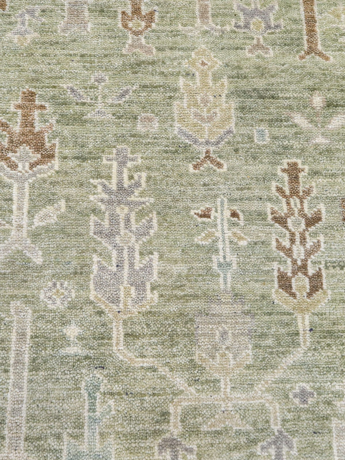 Persian Garden Wool Rug - Willow Green