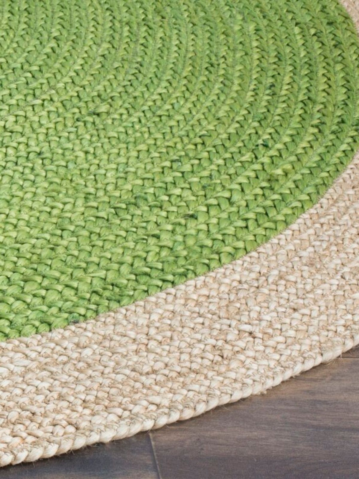 Asmara bordered round rug