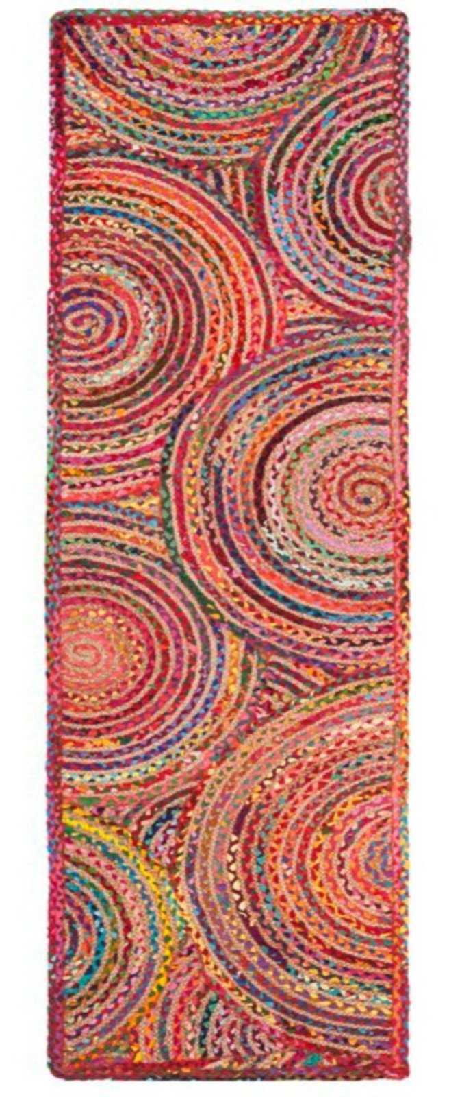 Kinshasha Ellipse Multicoloured Braided Runner