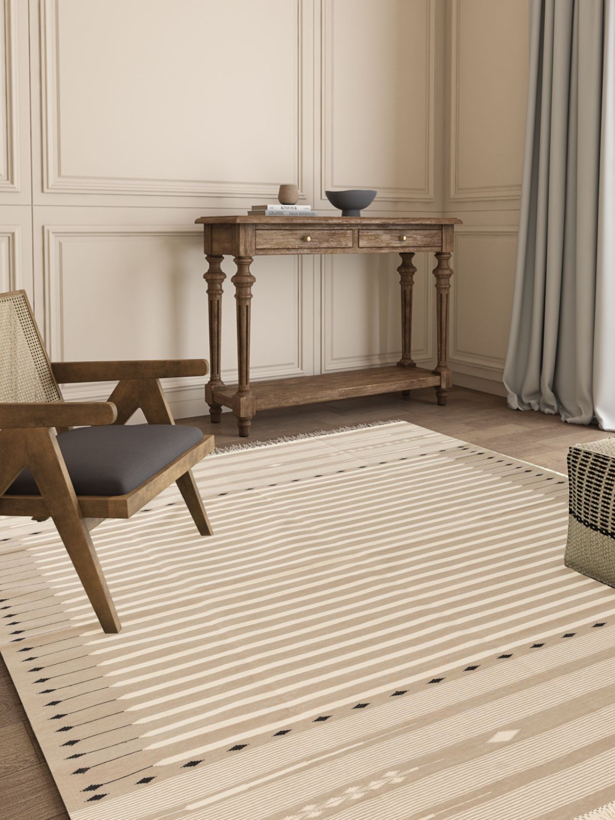 Serenity Stripes Flatweave Rug