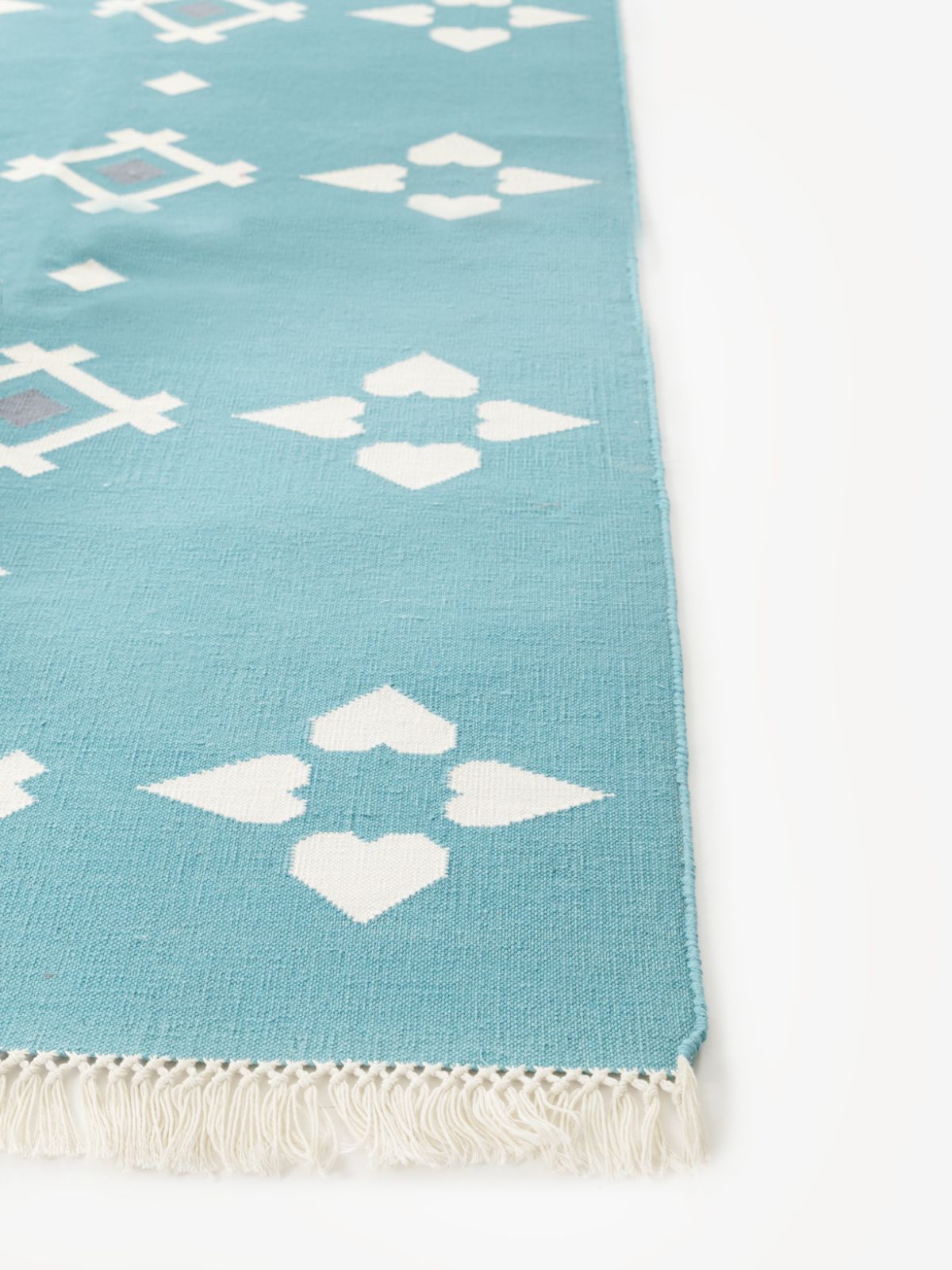 Turquoise Flatweave rug