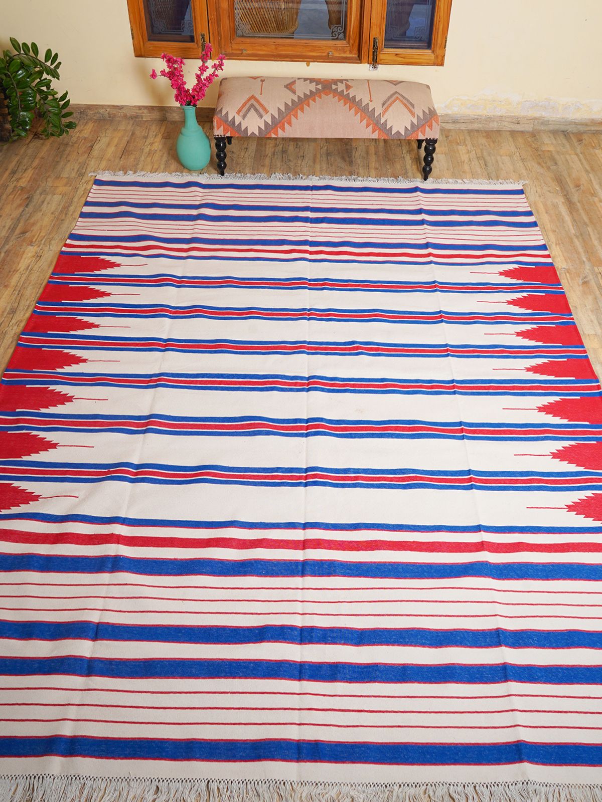 Temple Stripe Flatweave rug