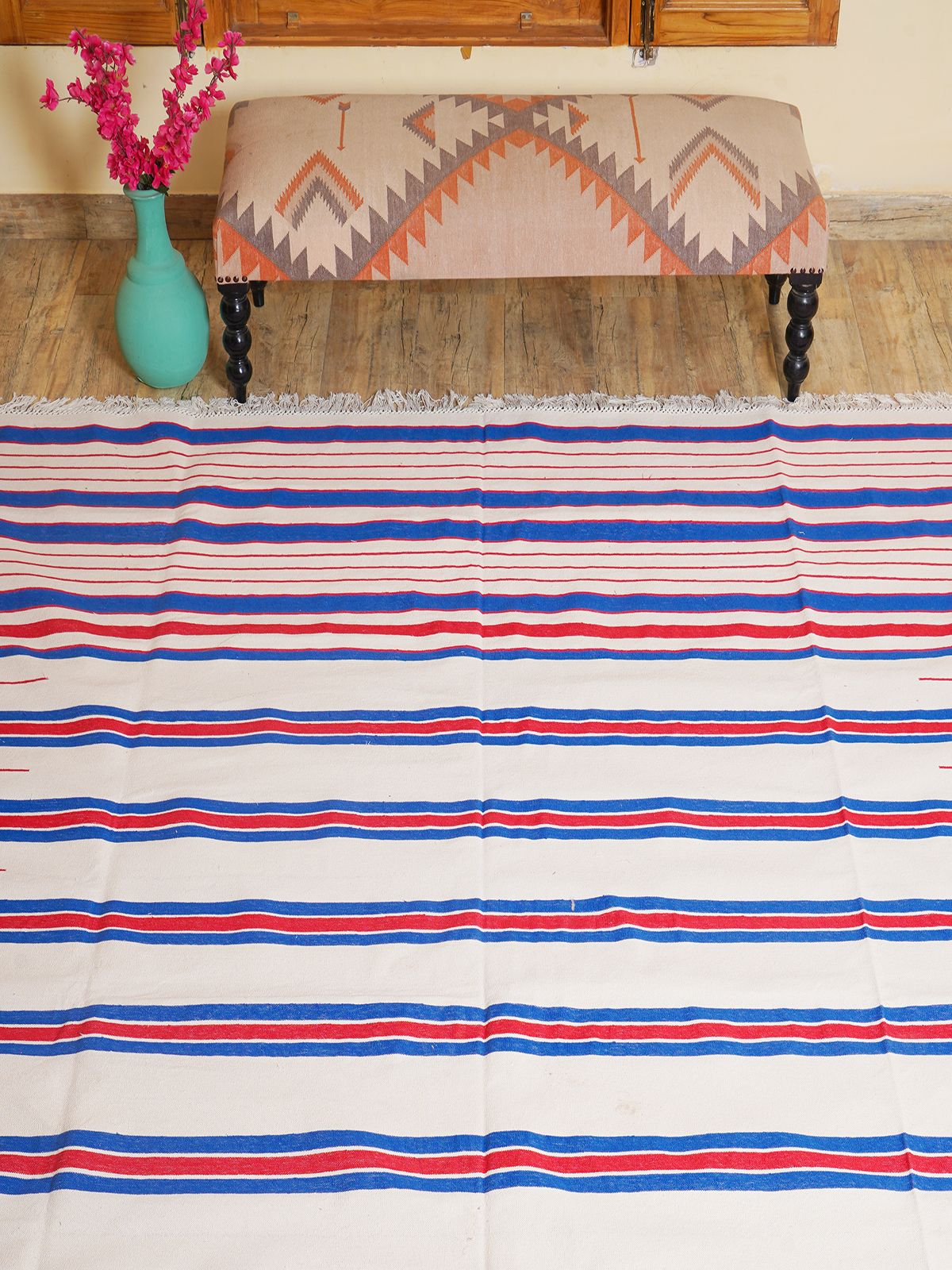 Temple Stripe Flatweave rug