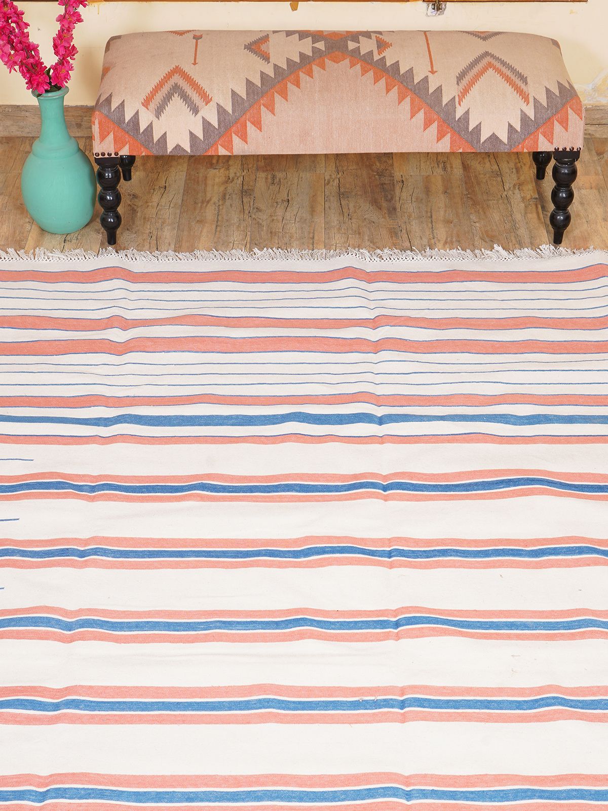 Temple Stripe Flatweave rug