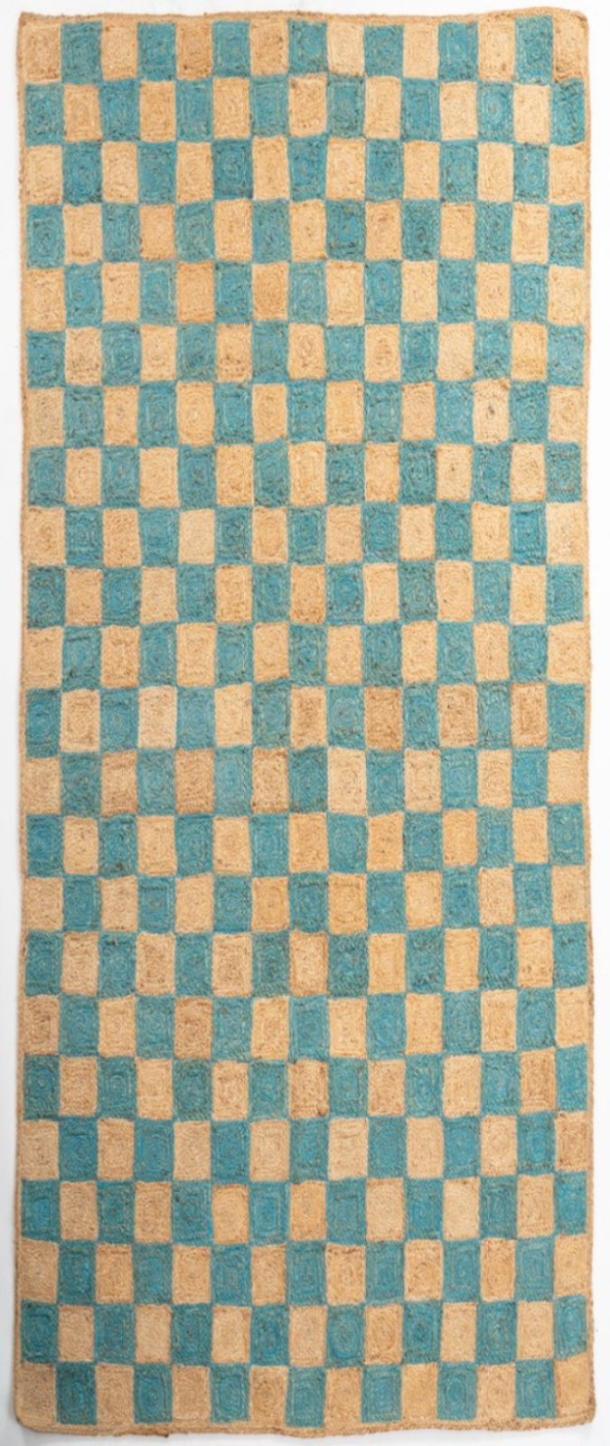 Windsor Checkered Jute Runner