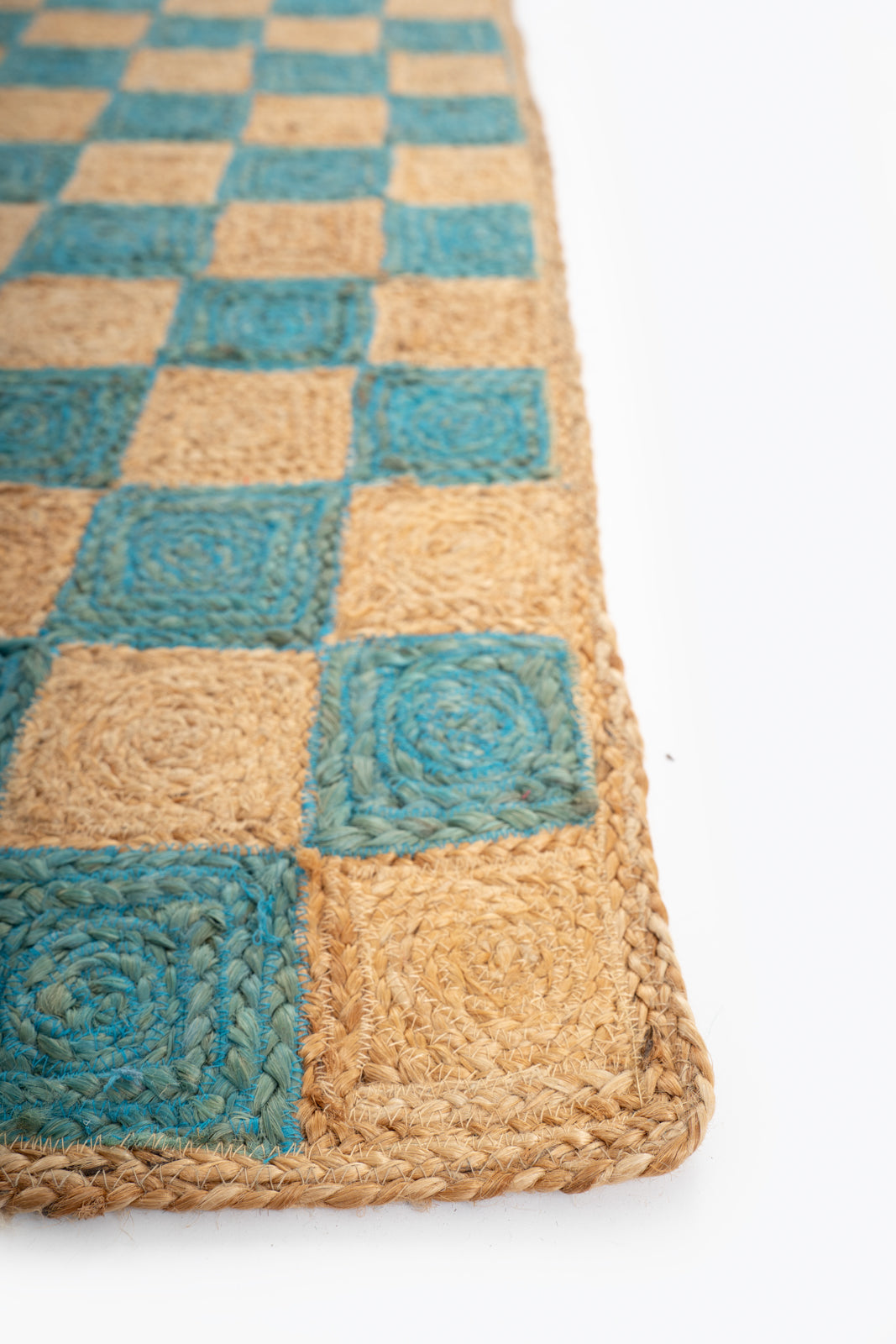 Windsor Checkered Jute Runner