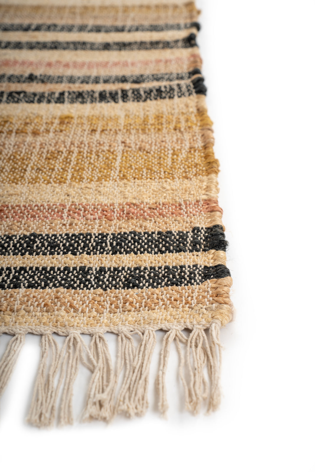 Sunset Stripes Handwoven Jute Runner