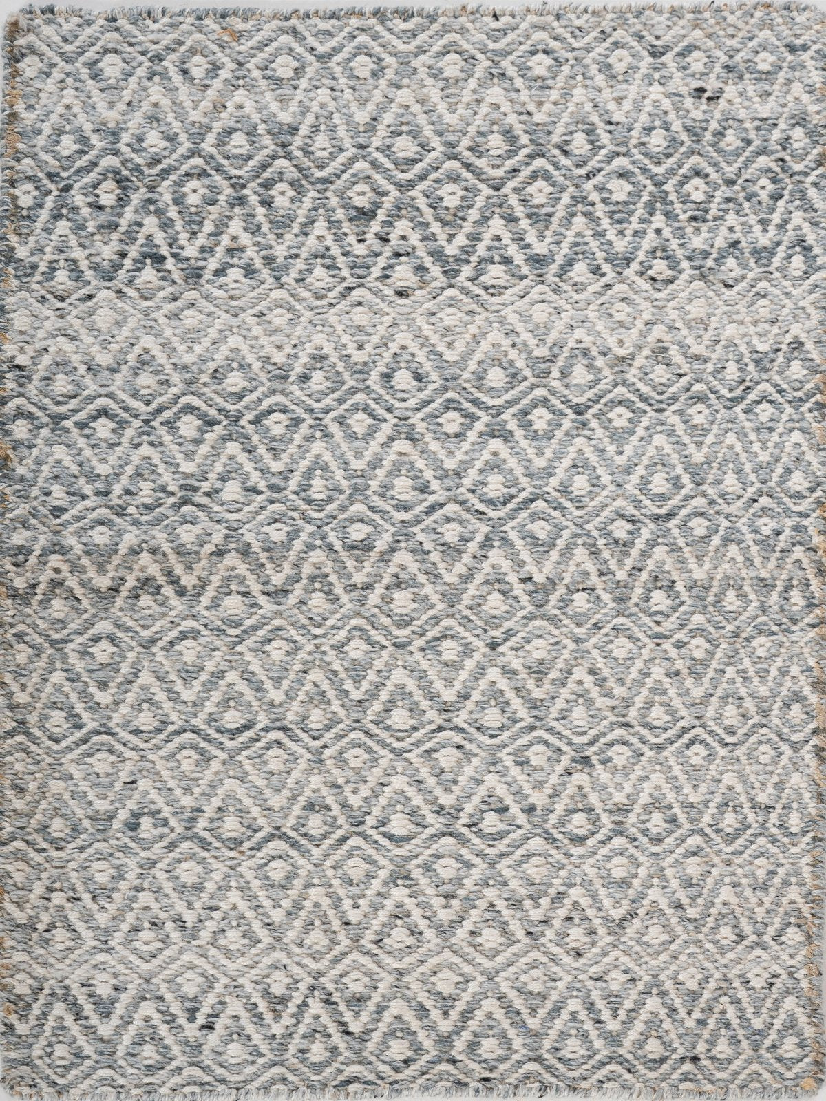 Ashen Diamond Wool Rug