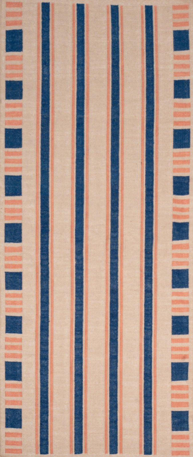 Indigo Stripes Wool Runner