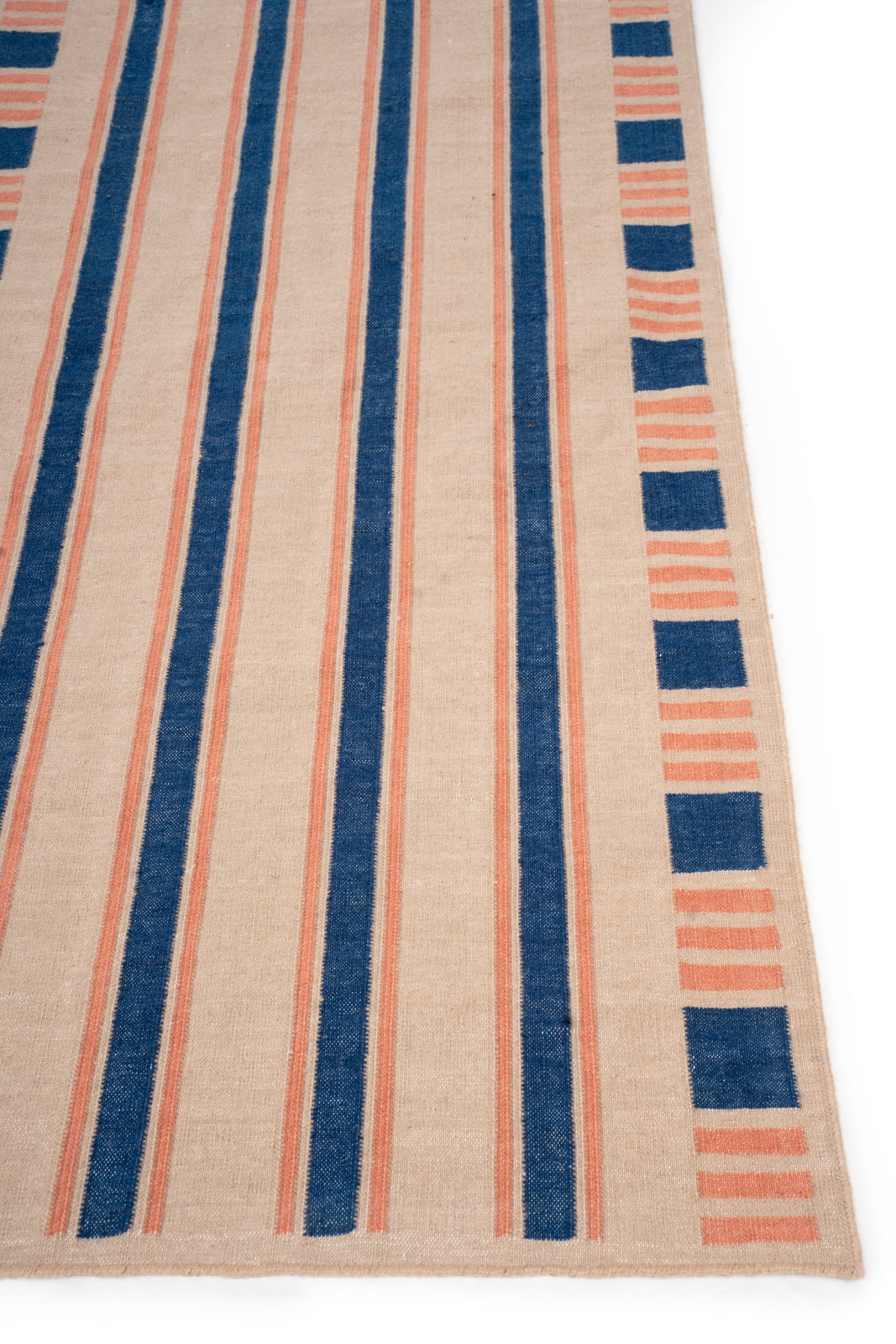 Indigo Stripes Wool Runner