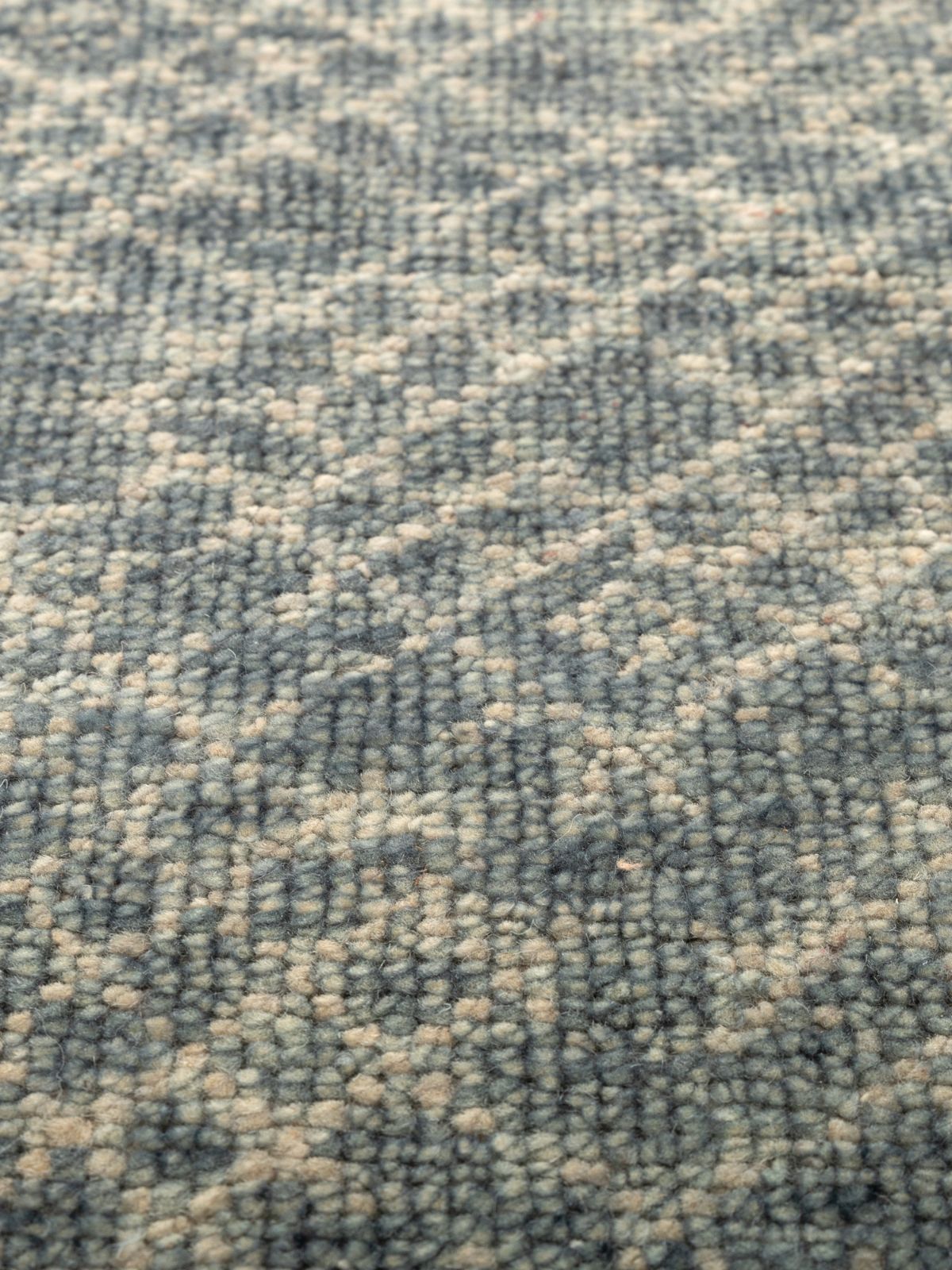 Grey Mystique Geometric Handknotted Carpet