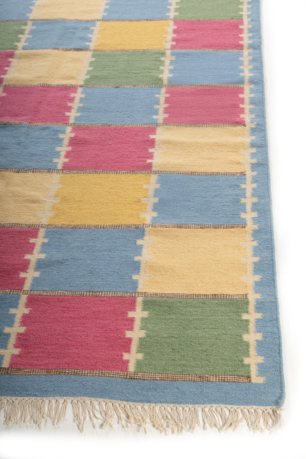 Chequered Harmony Wool Rug