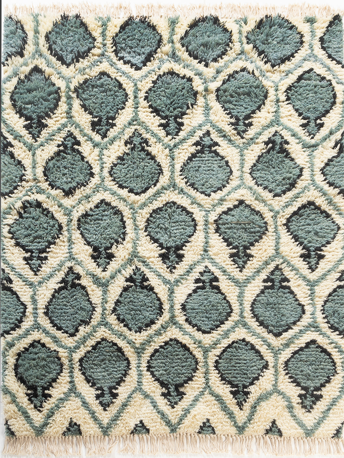 Sage Diamond Wool Rug